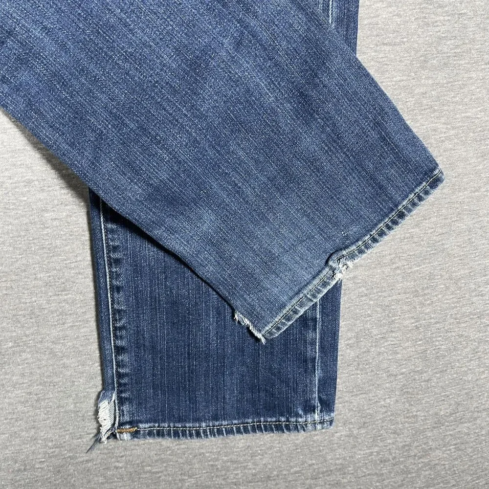 True Religion Ricky Relaxed Straight Jeans Mens 32 Blue Medium Wash Y2K Vintage